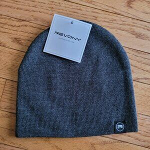 NWT Revony Original Beanie Cap Soft Knit Beanie Hat Charcoal Grey